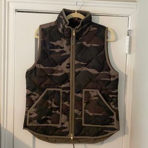 JCrew quilted camo vest